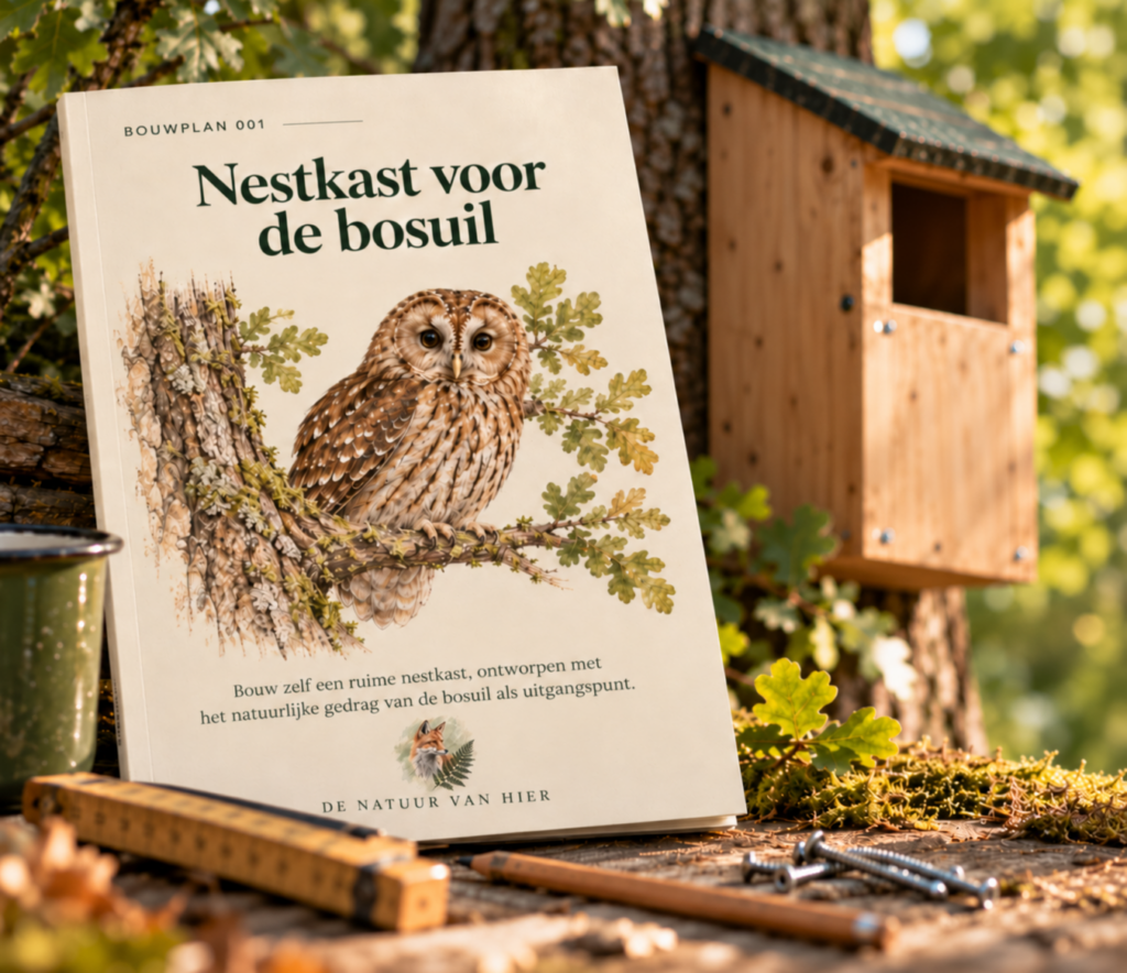 Bouwplan voor nestkast bosuil, van de Natuur van hier